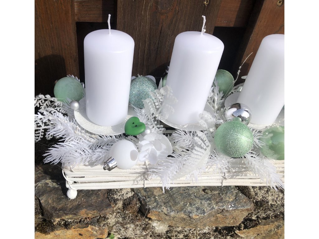 Adventní svícen obdélník 40 cm